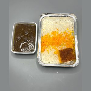 چلو خورشت فسنجان باگوشت