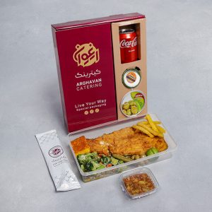 خوراک  ماهی سرخ شده ممتاز پلاس