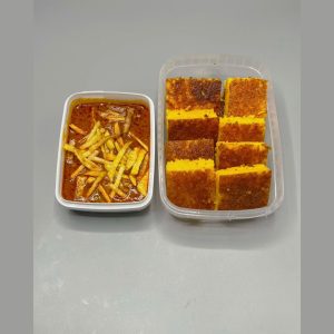 ته چین قیمه سیب زمینی