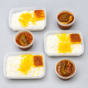 پک اقتصادی 3 پرسی قیمه بادمجان