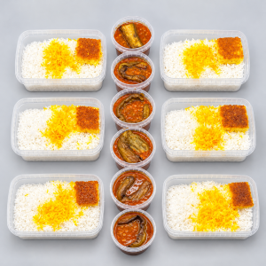 پک اقتصادی 6 پرسی قیمه بادمجان